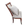 Renovace jídelní židle spolu s nově potaženým polštářkem v zajímavé 3D textilii.