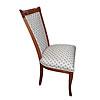 Jídelní židle s novým čalouněním z luxusní 3D textilie.